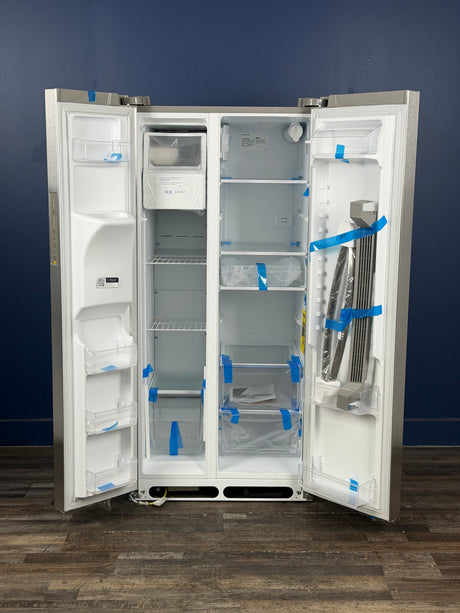 Frigidaire - 33 in. 22.3 cu. ft. Standard Depth Side by Side Refrigerator in Stainless Steel