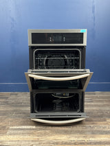 Frigidaire - Gallery 24 in. Single Gas Built-In Wall Oven with Air Fry Self-Cleaning in Stainless Steel