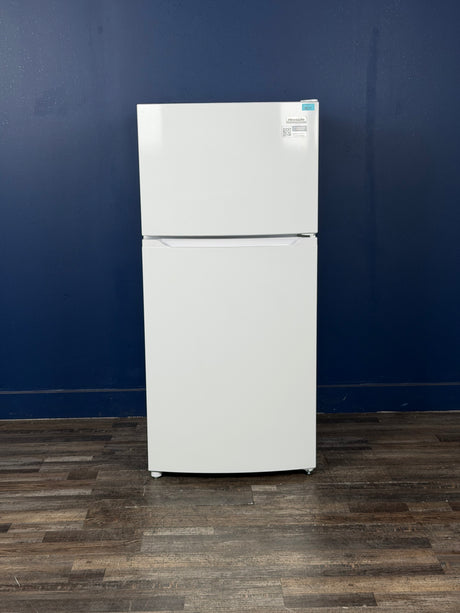 Frigidaire - 27.6 in. 14 cu. ft. Frost Free Top Freezer Refrigerator in White with EvenTemp Cooling System