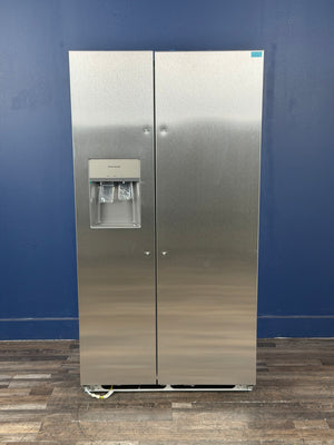 Frigidaire - 36 in. 26 cu. ft. Standard Depth Side by Side Refrigerator in Stainless Steel