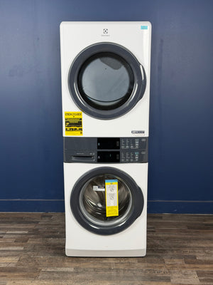 Electrolux - 4.4 cu. ft. Stacked Washer and 8.0 cu. ft. Gas Dryer Laundry Tower in White with LuxCare Wash, Energy Star