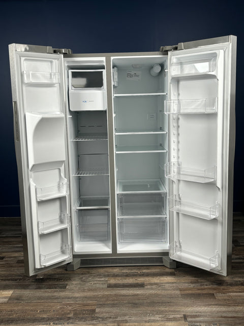 Frigidaire - 36 in. 26 cu. ft. Standard Depth Side by Side Refrigerator in Stainless Steel