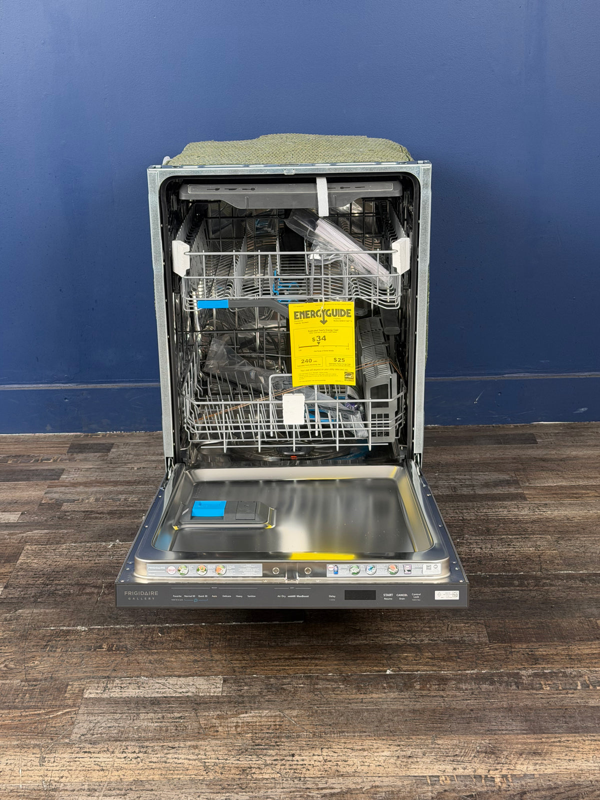 Frigidaire - Gallery 24 in. Top Control Built -In Tall Tub 49 dBA Dishwasher in Stainless Steel with 7-Cycles and 50 Min. Normal Wash