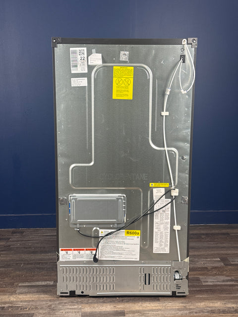 GE Profile - Profile 22.1 cu. ft. French Door Refrigerator with Hands-Free Autofill in Stainless Steel, Counter Depth