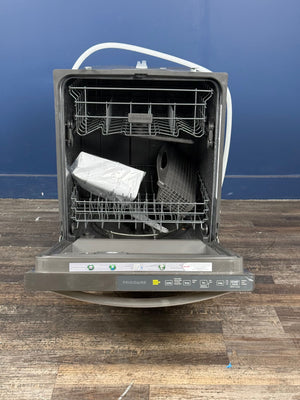 Frigidaire - 24 in Top Control Built in-Tall Tub 52 dBA Dishwasher with Plastic Tub in Stainless Steel with 4-cycles