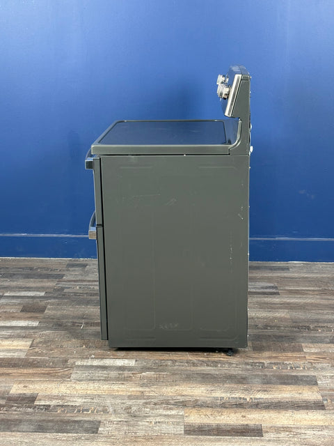 GE - 30 in. Burner Element Free-Standing Double Oven Electric Range in Stainless Steel with Convection and Air Fry