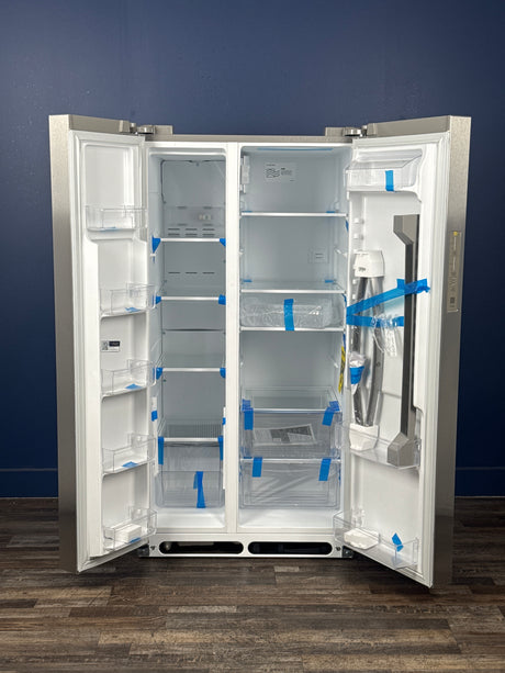 Frigidaire - 36 in. 26 cu. ft. Standard Depth Side-by-Side Refrigerator in Stainless Steel with CrispSeal Crispers