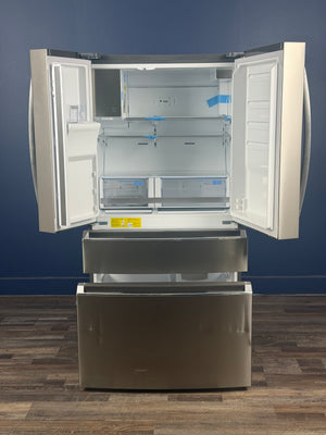 Frigidaire - Gallery 36 in. 22 cu. ft. Counter-Depth 4-Door French Door Refrigerator in Smudge-Proof Stainless Steel