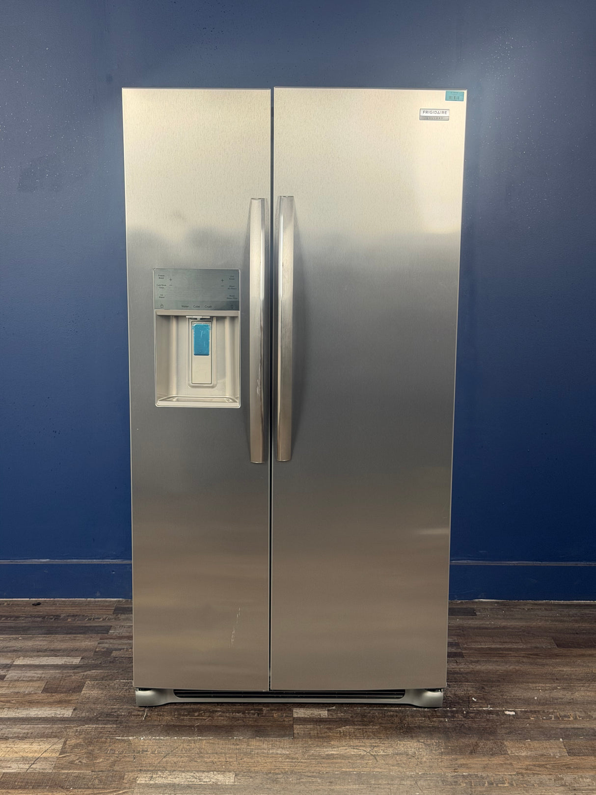Frigidaire - Gallery 36 in. 22.3 cu. ft. Counter Depth Side-by-Side Refrigerator in Smudge-Proof Stainless Steel, ENERGY STAR