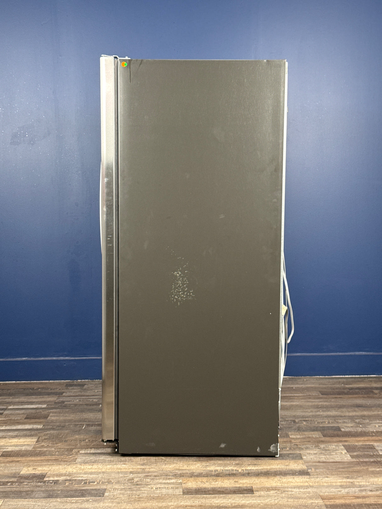 GE - 23.0 cu. ft. Side by Side Refrigerator in Fingerprint Resistant Stainless Steel, Standard Depth, ENERGY STAR