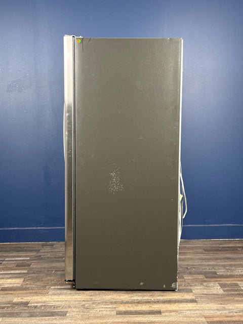 GE - 23.0 cu. ft. Side by Side Refrigerator in Fingerprint Resistant Stainless Steel, Standard Depth, ENERGY STAR