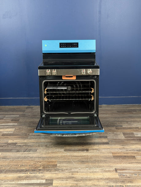 Frigidaire - 30 in. 5.3 cu. ft. 5 Element Freestanding Self-Cleaning Electric Range in Stainless Steel with Air Fry