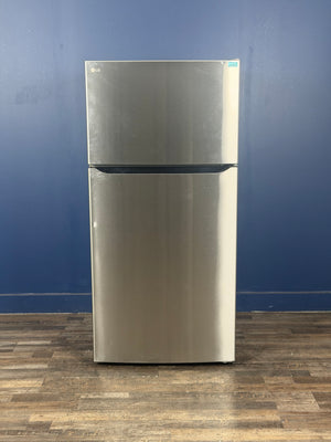 LG - 24 cu. ft. Top Mount Freezer Refrigerator with Multi-Flow Air System in Stainless Steel, Garage Ready