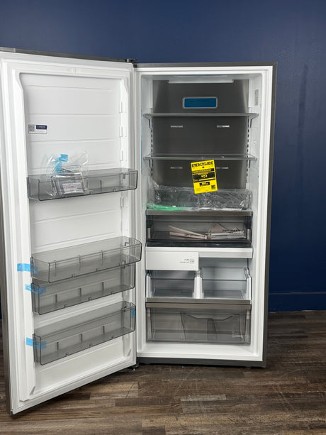 Frigidaire - Professional 19 cu. ft. Single Door Frost Free Upright Freezer in Smudge-Proof Stainless Steel, ENERGY STAR