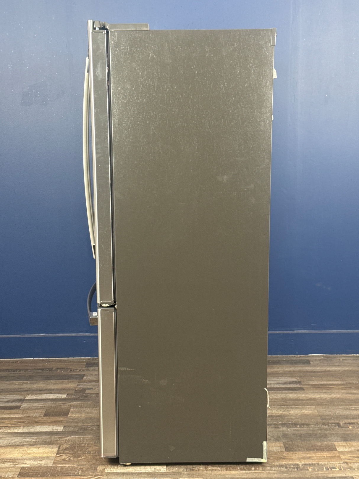GE Profile - Profile 22.1 cu. ft. French Door Refrigerator with Hands-Free Autofill in Stainless Steel, Counter Depth