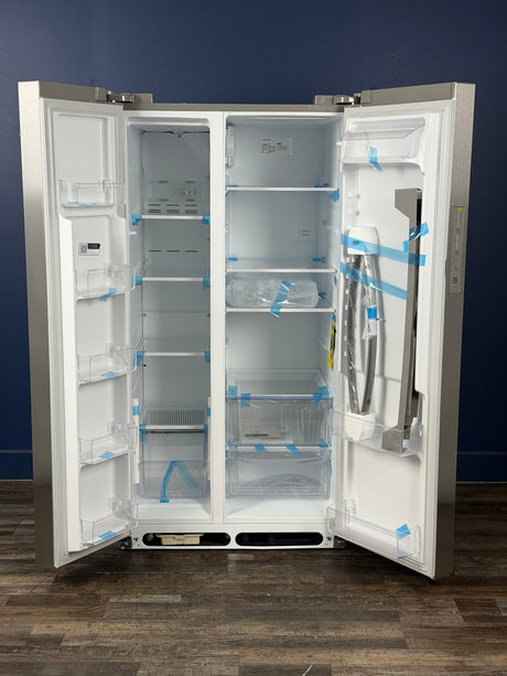 Frigidaire - 36 in. 26 cu. ft. Standard Depth Side-by-Side Refrigerator in Stainless Steel with CrispSeal Crispers