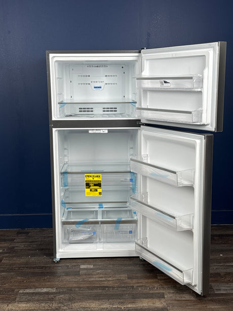 Frigidaire - 30 in. 20 cu. ft. Top Freezer Refrigerator in Smudge-Proof Stainless Steel, Energy Star