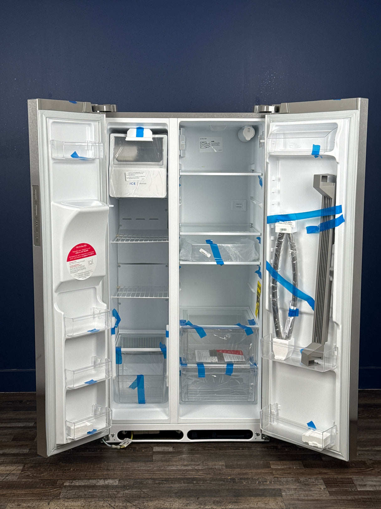 Frigidaire - 36 in. 26 cu. ft. Standard Depth Side by Side Refrigerator in Stainless Steel