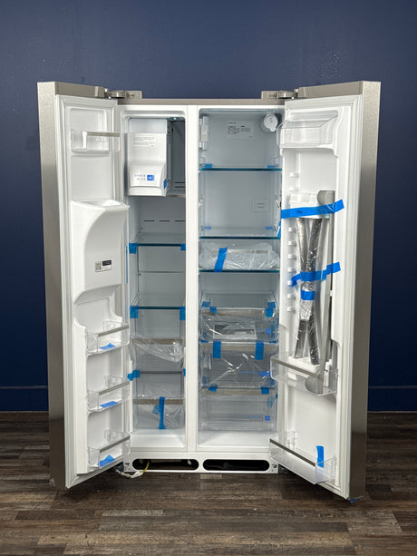 Frigidaire - Gallery 33 in. 22.3 cu. ft. Standard Depth Side by Side Refrigerator in Smudge-Proof Stainless Steel, ENERGY STAR