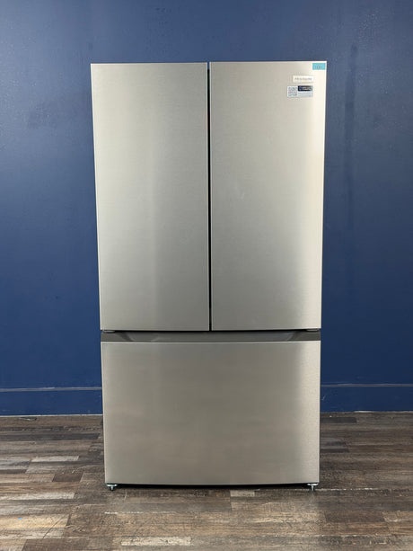Frigidaire - 35 in. 20 cu. ft. Counter-Depth French Door Refrigerator in Stainless Steel Look with CrispSeal Crispers