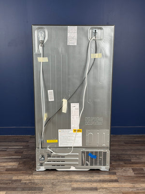 GE - 25.3 cu. ft. Side by Side Refrigerator in Fingerprint Resistant Stainless Steel, Standard Depth