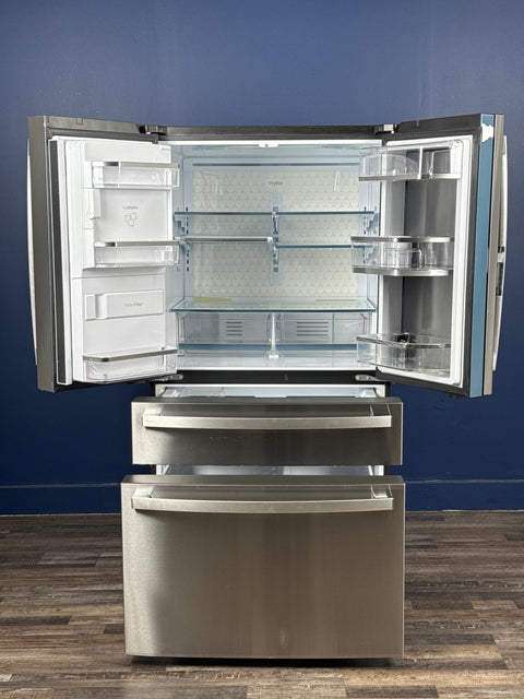 GE Profile - Profile 27.9 cu. ft. Smart 4-Door French Door Refrigerator with Door-in-Door in Fingerprint Resistant Stainless Steel