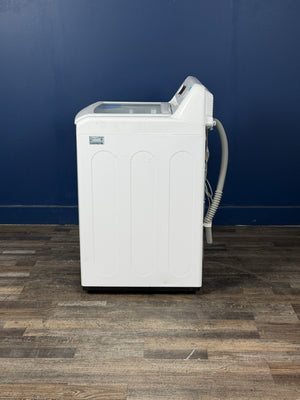 LG - 4.1 cu. ft. Top Load Washer in White with 4-way Agitator, NeveRust Drum, SlamProof Glass Lid, and True Balance