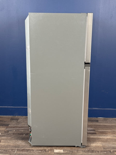 Frigidaire - 27.6 in. 14 cu. ft. Top Freezer Refrigerator in Fingerprint-Resistant Stainless Look, ENERGY STAR