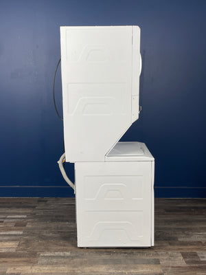 GE - 3.8 cu. ft. Washer 5.9 cu. ft. Gas Dryer Combo in White