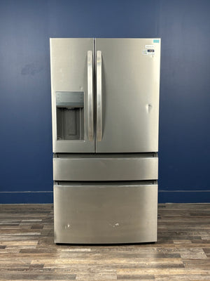 Frigidaire - 36 in. 26 cu. ft. Standard-Depth 4-Door French Door Refrigerator in Fingerprint-Resistant Stainless Steel Look