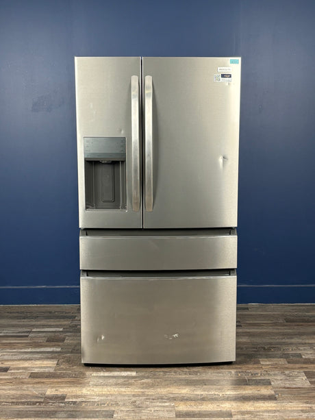 Frigidaire - 36 in. 26 cu. ft. Standard-Depth 4-Door French Door Refrigerator in Fingerprint-Resistant Stainless Steel Look