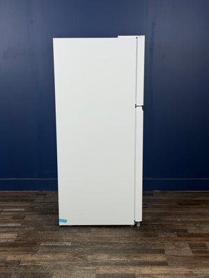 Frigidaire - 29.7 in. 19 cu. ft. Standard Depth Garage Ready Top Freezer Refrigerator in White w/ Humidity-Controlled Crisper Drawers