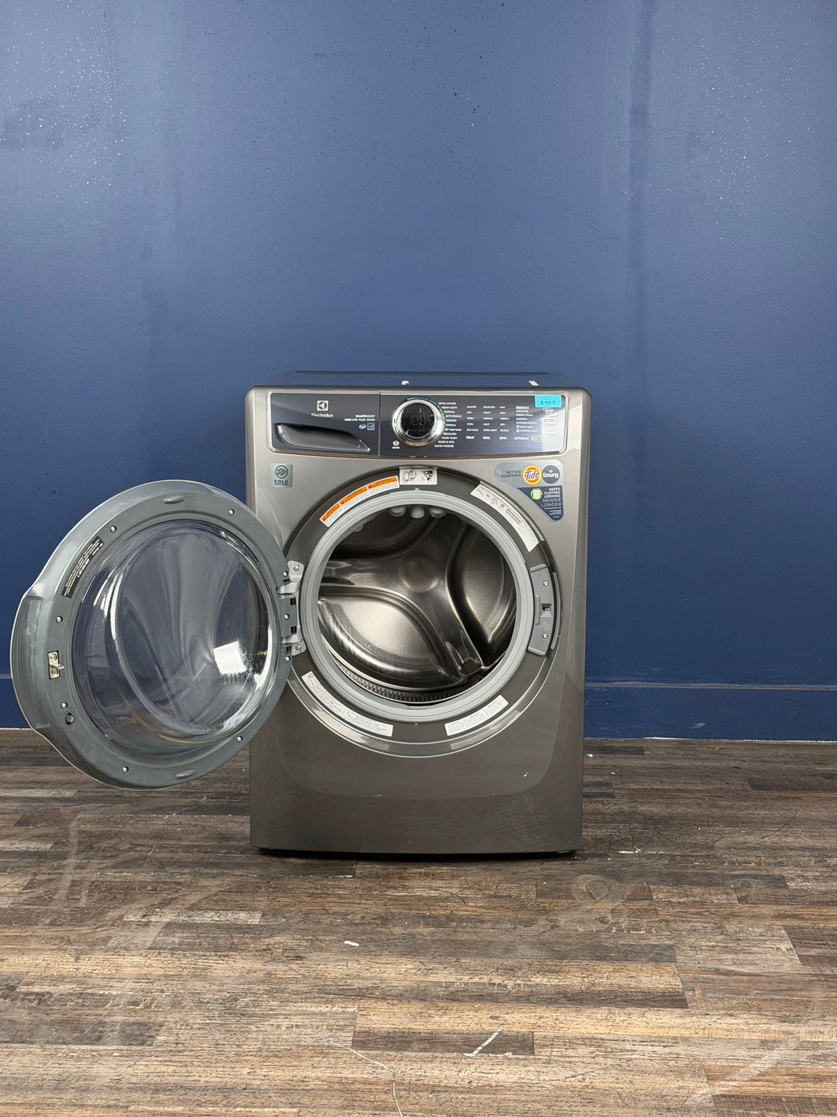 Electrolux - 4.5 cu. ft. Stackable Front Load Washer in Titanium with SmartBoost, Optic Whites, and Pure Rinse
