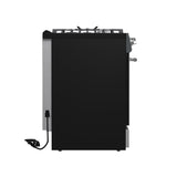 Forno Leonardo 30-Inch Stainless Steel Gas Range, 5 Sealed Burners (Totaling 39,500 BTU), 5 cu.ft. Convection Oven, Continuous Cast Iron Grates, Black Enamel Interior, Auto Re-Ignition, LP Conversion Kit Included