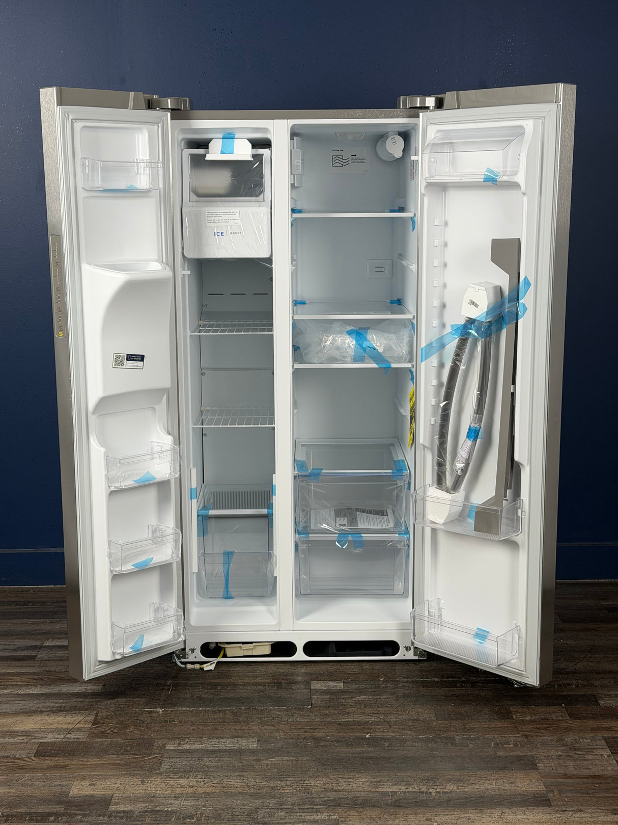 Frigidaire - 33 in. 22.3 cu. ft. Standard Depth Side by Side Refrigerator in Stainless Steel