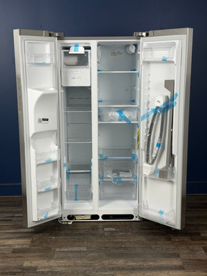 Frigidaire - 33 in. 22.3 cu. ft. Standard Depth Side by Side Refrigerator in Stainless Steel