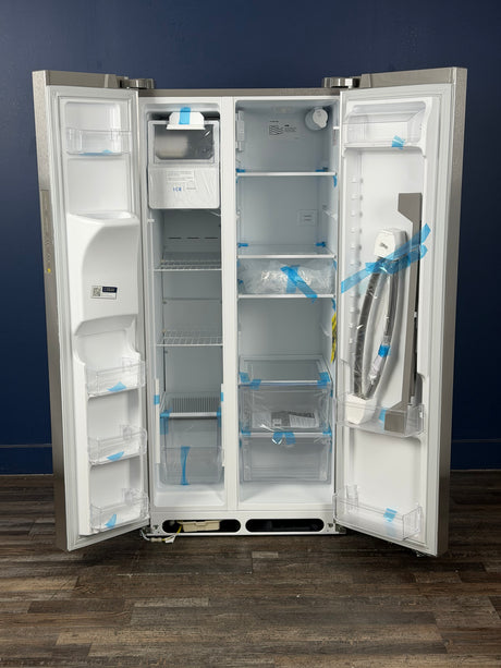 Frigidaire - 33 in. 22.3 cu. ft. Standard Depth Side by Side Refrigerator in Stainless Steel