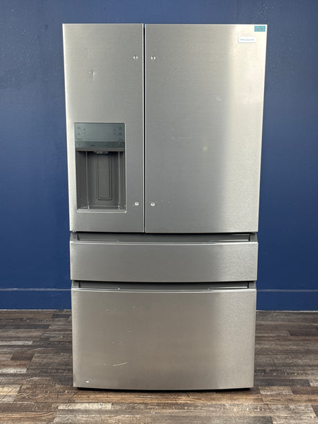 Frigidaire - 36 in. 26 cu. ft. Standard-Depth 4-Door French Door Refrigerator in Fingerprint-Resistant Stainless Steel Look