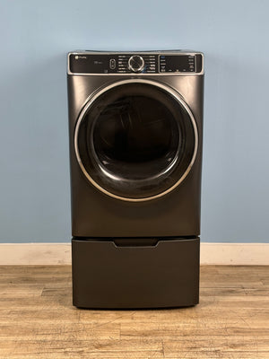 GE Profile - Profile 7.8 cu. ft. Capacity Smart vented Front Load Gas Dryer in Carbon Graphite with Quick Dry, Steam & Sanitize Cycle