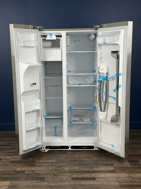 Frigidaire - 36 in. 26 cu. ft. Standard Depth Side by Side Refrigerator in Stainless Steel