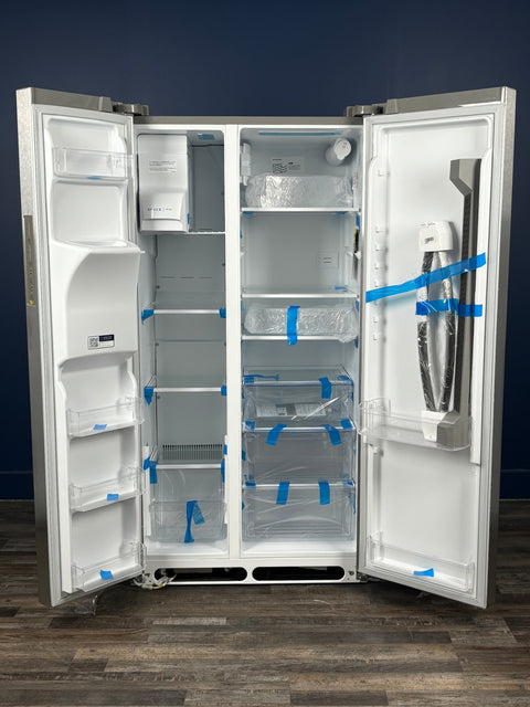 Frigidaire - 36.1 in. 22.3 cu. ft. Counter Depth Side-by-Side Refrigerator in Stainless Steel