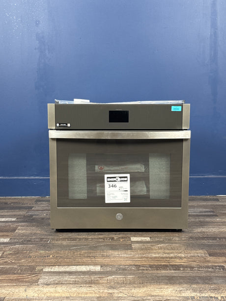 GE - 30 in. Single Smart Convection Wall Oven with No-Preheat Air Fry in Slate