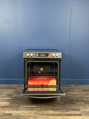 Frigidaire - Gallery 30 in. 5 Element Slide-In Electric Range in Smudge-Proof Stainless Steel with Stone-Baked Pizza