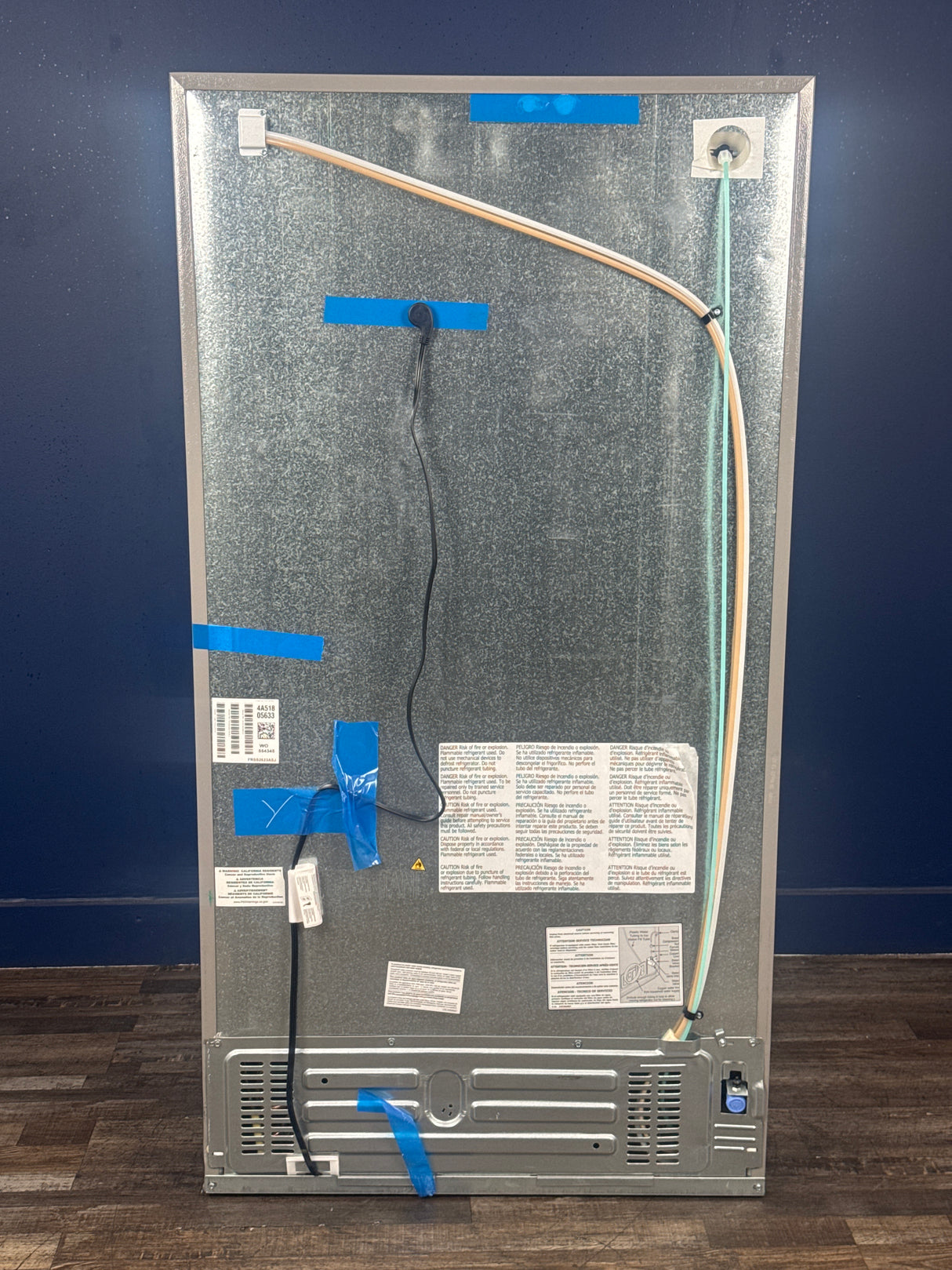 Frigidaire - 36 in. 26 cu. ft. Standard Depth Side by Side Refrigerator in Stainless Steel