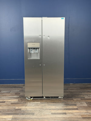 Frigidaire - 33 in. 22.3 cu. ft. Standard Depth Side by Side Refrigerator in Stainless Steel