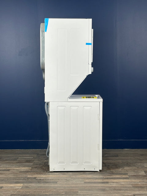 Frigidaire - 3.9 cu. ft. Washer and 5.5 cu. ft. Electric Dryer Combo in White with Quick Wash & Dry Cycle and MaxFill Wash Cycle