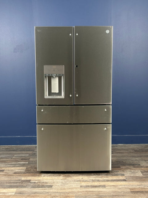 GE Profile - Profile 27.9 cu. ft. Smart 4-Door French Door Refrigerator with Door-in-Door in Fingerprint Resistant Stainless Steel