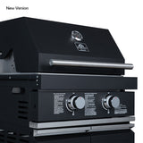 Forno All’Aperto 99,600 BTU Outdoor Kitchen, 5 Burners, Infrared Burners, Side Burner, Black Sintered Stone Countertops, Gas Pizza Oven, Sink Module, Bar & Beverage Center