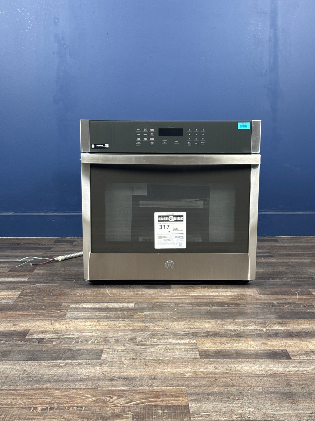 GE - 30 in. Smart Single Electric Wall Oven Self-Cleaning in Stainless Steel