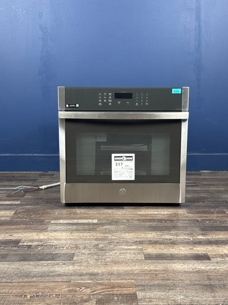 GE - 30 in. Smart Single Electric Wall Oven Self-Cleaning in Stainless Steel